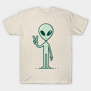 peace alien T-Shirt